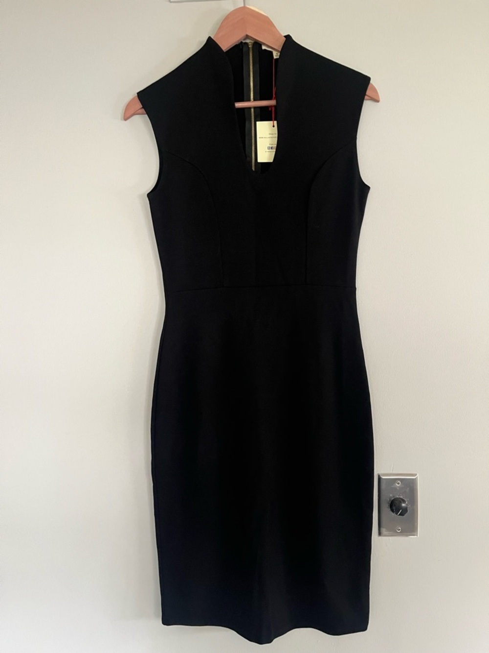 Rolla Coster Black Sleeveless Midi Sheath Dress